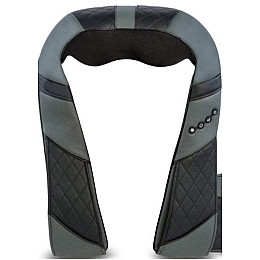 Масажер для шиї та плечей з прогрівом Resteck 32x31x19 см Чорно-сірий (1477844644)