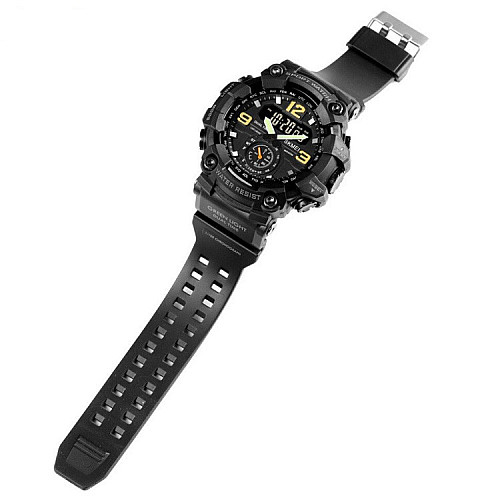 Чоловічі спортивні наручні годинники Skmei 1637 водонепроникні Чорний