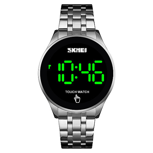 Чоловічі наручні світлодіодні годинники Skmei 1579 light Сріблястий