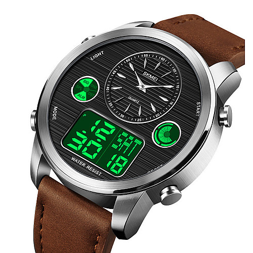 Чоловічі спортивні годинники Skmei 1653 коричневий