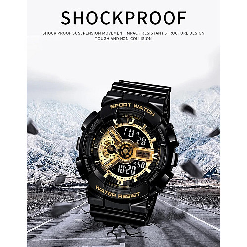 Наручные тактические часы Skmei 1688 Черный