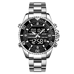Мужские наручные часы Skmei 1850 Серебристый