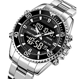 Мужские наручные часы Skmei 1850 Серебристый