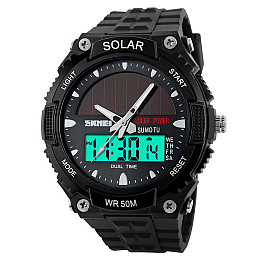Чоловічі спортивні годинники Skmei 1049 з сонячною батареєю Ч