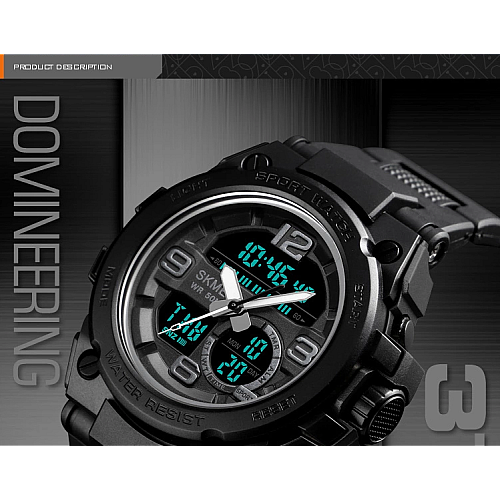 Часы наручные мужские Skmei 1452 Черный