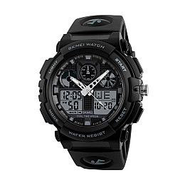 Чоловічі водонепроникні годинники Skmei 1270 Чорний