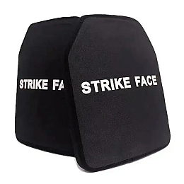 Бронеплити для плитоноски No Brand Strike face 6 клас NIJ IV 2.8 кг 2 шт Чорний (1631050184)