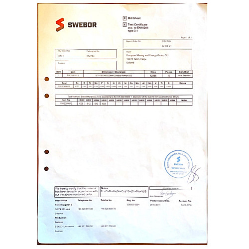 Бронеплити для плитоноски No Brand 4 клас Armox 600Т 25х30 см 3.5 кг 2 шт Чорно-бежевий (1641878081)