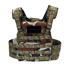 Плитоноска без плит зі стропами No Brand Molle One Size Мультикам (1658594513)