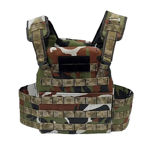 Плитоноска без плит зі стропами No Brand Molle One Size Мультикам (1658594513)