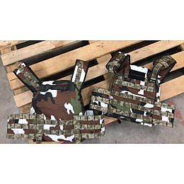 Плитоноска без плит зі стропами No Brand Molle One Size Мультикам (1658594513)