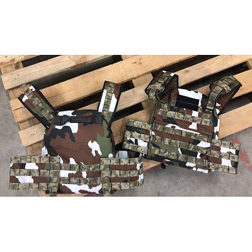 Плитоноска без плит зі стропами No Brand Molle One Size Мультикам (1658594513)