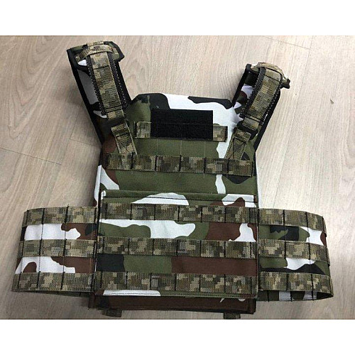 Плитоноска без плит зі стропами No Brand Molle One Size Мультикам (1658594513)