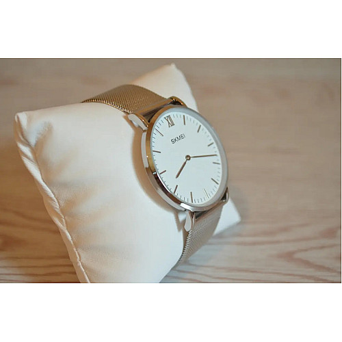 Кварцевые мужские часы Skmei 1181 Large Серебристый