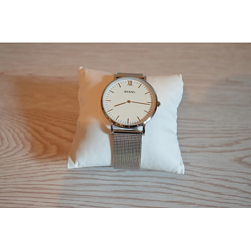 Кварцевые мужские часы Skmei 1181 Large Серебристый