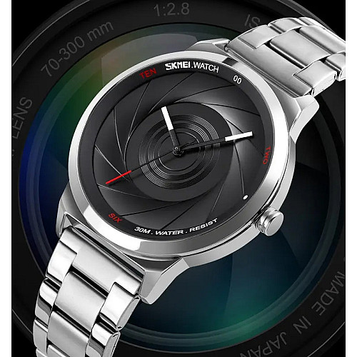 Классические мужские часы Skmei 9210 Серебристый