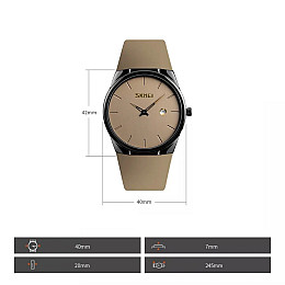 Годинники наручні Skmei 1509 коричневий