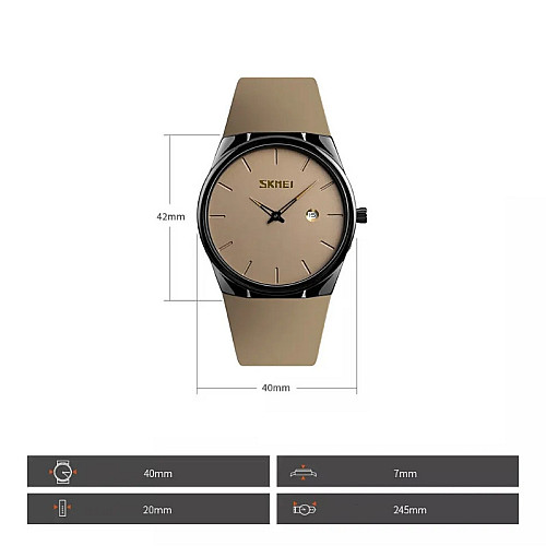 Годинники наручні Skmei 1509 коричневий