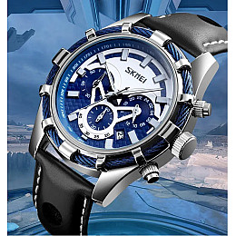 Мужские часы Skmei 9189 Серебристый