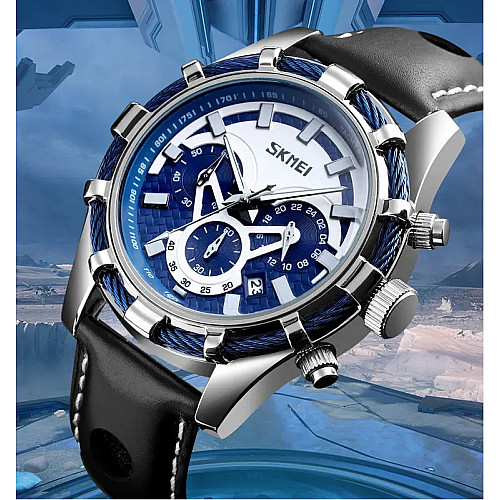 Мужские часы Skmei 9189 Серебристый