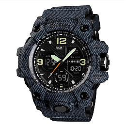 Мужские часы Skmei Hamlet 1155 Темный джинс