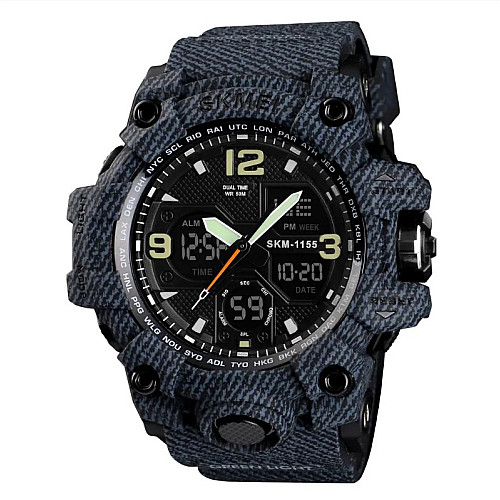 Мужские часы Skmei Hamlet 1155 Темный джинс