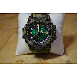 Мужские часы Skmei Hamlet 1155 Зеленый камуфляж