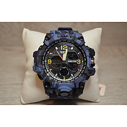 Мужские часы Skmei Hamlet 1155 Синий камуфляж