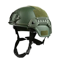 Кевларовий балистичний шолом MICH 2000 NIJ IIIA Універсальний Оливковий