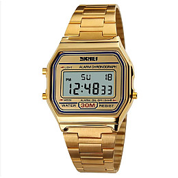 Наручные мужские часы Skmei 1123 Золотистый