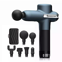 Масажер м'язовий Booster Lightsaber U1 6 насадок 2500 мАг Синій (1702034304)