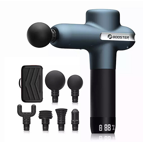 Масажер м'язовий Booster Lightsaber U1 6 насадок 2500 мАг Синій (1702034304)