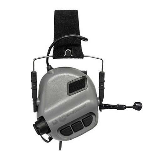 Тактические активные наушники EARMOR М32 FG Серый (1713640218)