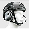 Тактические активные наушники EARMOR М32Н с креплением и гарнитурой под шлем Серый (1713646566)