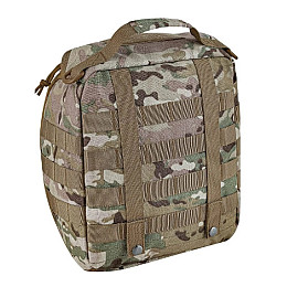 Сумка-подсумок для шолома Mil-Tec з кріпленням Molle 30х25х16 см Мультикам (2053137986)