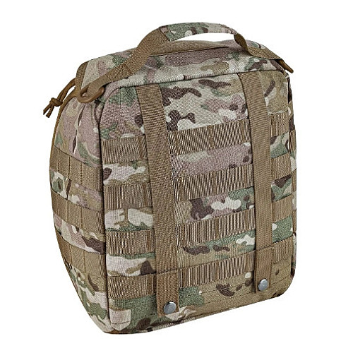 Сумка-подсумок для шолома Mil-Tec з кріпленням Molle 30х25х16 см Мультикам (2053137986)