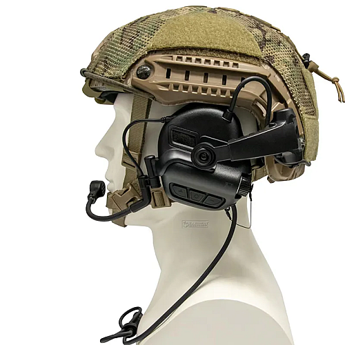 Тактические активные наушники с микрофоном EARMOR M32X Mark3 Черный (2055717662)