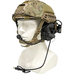 Тактические активные наушники с микрофоном EARMOR M32X Mark3 Черный (2055717662)