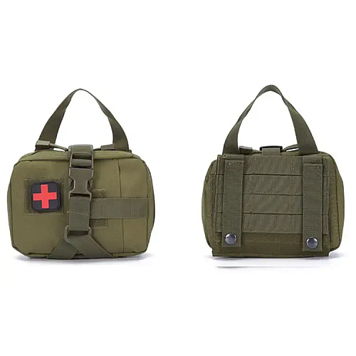 <p>Подсумок-аптечка No Brand Molle з швидким скиданням 180 х 125 х 85 мм Зелений (2058305516)</p>