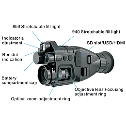 Монокуляр ночного видения Henbaker CY789 до 400 м + Wi-Fi