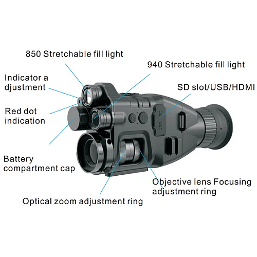 Монокуляр ночного видения Henbaker CY789 до 400 м + Wi-Fi