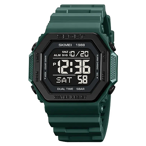 Мужские спортивные часы Skmei 1988 Темно-зеленый