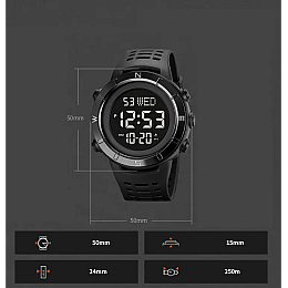 Мужские спортивные часы Skmei 2015 Черный