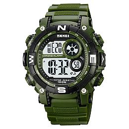 Чоловічі наручні кварцеві годинники Skmei 1887 Зелений