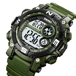 Чоловічі наручні кварцеві годинники Skmei 1887 Зелений