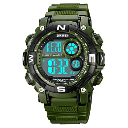 Чоловічі наручні кварцеві годинники Skmei 1887 Зелений
