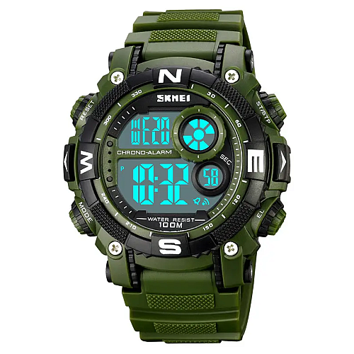 Чоловічі наручні кварцеві годинники Skmei 1887 Зелений