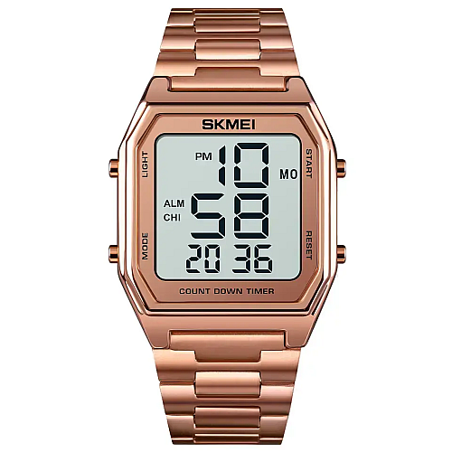 Мужские наручные часы Skmei 1735 Розовое золото