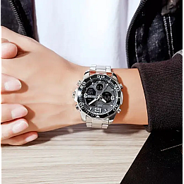 Мужские наручные часы Skmei 1649 Серебристый