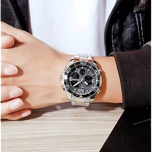 Мужские наручные часы Skmei 1649 Серебристый